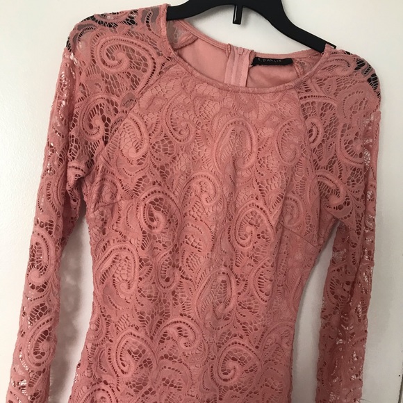 B Darlin Dresses & Skirts - Short Light pink lace dress